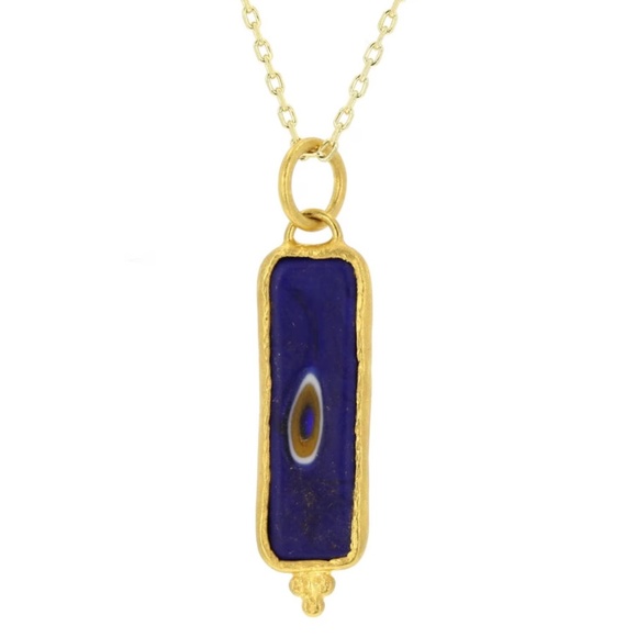 24Kt Layered Silver Evil Eye Necklace